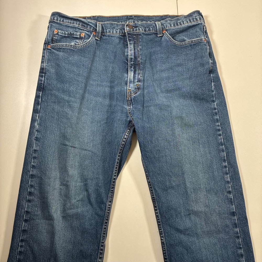 Levi's 505 Regular Fit Jeans 38x31 Blue Straight Stretch Denim (Tag 40x32)